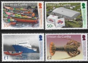 2019 Tristan Da Cunha. SG.1252-5 Lobster Fisheries. set 4 values U/M (MNH)