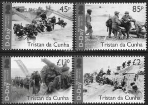 2019 Tristan Da Cunha. SG.1256-9 75th Anniversary of D-Day set 4 values U/M (MNH)