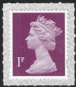U2920  1p 2B deep crimson  M19L  SBP  s/L Walsall/ISP U/M (MNH)