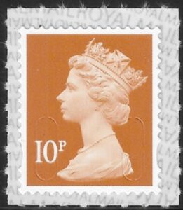 U2923 10p dull orange M19L SBP s/L Walsall (ISP) U/M (MNH)