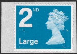 U3031 2nd Large bright blue MBIL M16L SBP T1 Walsall U/M (MNH)