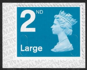 U3032 2nd Large bright blue MFIL M19L T3 Walsall/ISP U/M (MNH)