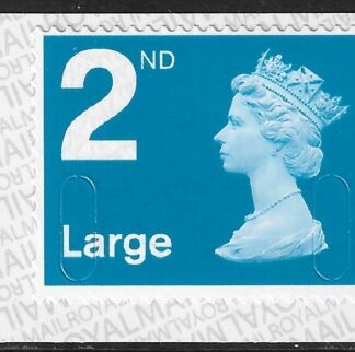 U3032  2nd Large bright blue  MFIL  M19L T3  Walsall/ISP  U/M (MNH)