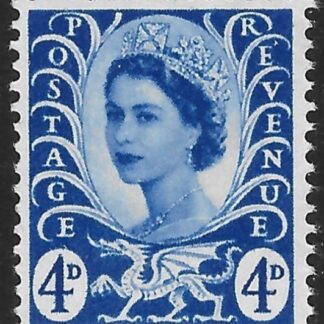 W2  4d ultramarine wmk. crowns Harrison U/M (MNH)