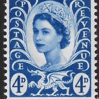 W2p  4d  2B ultramarine  wmk. crowns Harrison U/M (MNH)