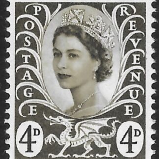 W9  4d CB  olive sepia  no wmk Harrison  U/M (MNH)