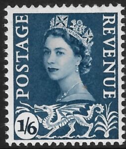 W12  1/6d  2B  grey-blue   no wmk.  Harrison  U/M (MNH)