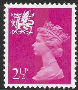 W13  2½p  CB bright magenta  Harrison U/M (MNH)
