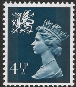 W18   4½p  2B grey-blue  Harrison U/M (MNH)