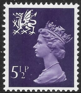 W20   5½p  2B  violet  Harrison  U/M (MNH)