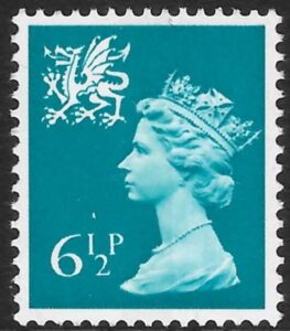 W22  6½p  CB  greenish blue  Harrison U/M (MNH)