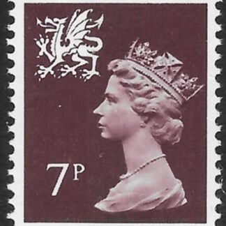 W23  7p CB  purple brown  Harrison  U/M (MNH)