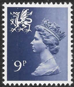 W27 9p  2B  violet  Harrison U/M (MNH