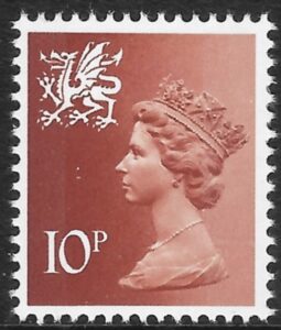 W28  10p 2B  orange brown  Harrison U/M (MNH)