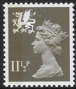 W35  11½p  SB  drab  Type 1  Questa  U/M (MNH)
