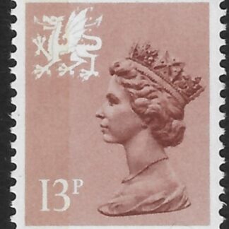 W38  13p  SB  pale chestnut  Type 1  Questa  U/M (MNH)