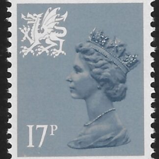 W44a  17p  phos. grey blue Type 2  Questa  U/M (MNH)
