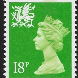 W48  18p CB  bright green  Questa U/M (MNH)