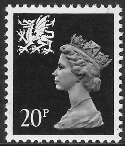 W52 20p phos. brown-black Questa U/M (MNH)