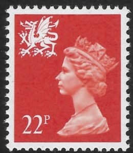 W56 22p phos. bright orange red Questa U/M (MNH)