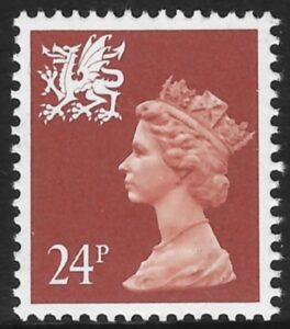 W58 24p phos. indian red Questa U/M (MNH)