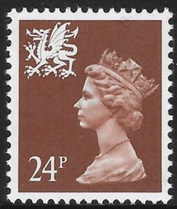 W59  24p  phos. chestnut  Questa  U/M (MNH)