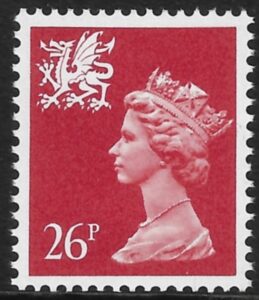 W61a 26p phos. Rosine perf 15 x 14 Type 2 Questa U/M (MNH)