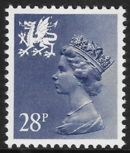 W63 28p phos. Violet type 1 Questa U/M (MNH)