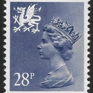 W63  28p phos. Violet type 1  Questa  U/M (MNH)