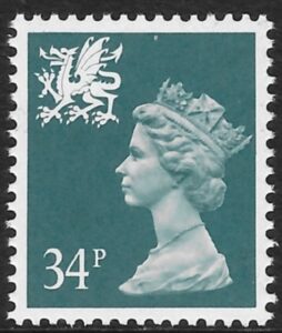 W67 34p phos. deep bluish grey Questa U/M (MNH)