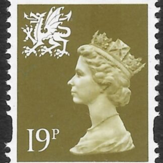 W70  19p CB  bistre. yellow fluor  Questa  U/M (MNH)