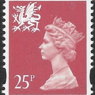 W73  25p 2B  red. blue fluor. ex sheet  Questa  U/M (MNH)