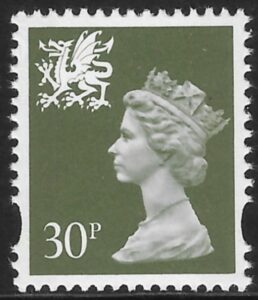 W75  30p 2B  deep olive grey  Questa  U/M (MNH)