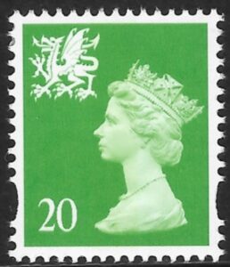 W79 20p CB bright green Walsall U/M (MNH)