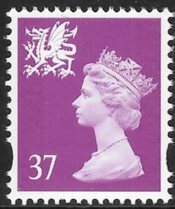 W81  37p 2B bright mauve  Walsall U/M (MNH)