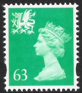 W82  63p 2B  light emerald  Walsall U/M (MNH)