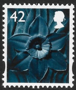 W102 42p 2B daffodil Walsall U/M (MNH)
