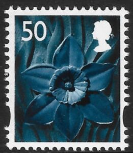 W105  50p 2B  daffodill  DLR  U/M  (MNH)