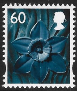 W107 60p 2B daffodil DLR U/M (MNH)