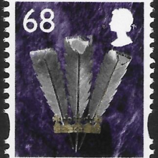 W108  68p  2B  feathers  DLR  U/M (MNH)