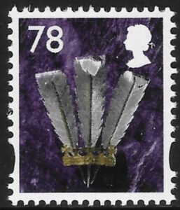 W110 78p 2B feathers DLR U/M (MNH)
