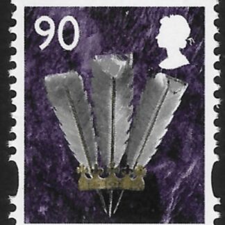 W112  90p  2B  feathers  DLR  U/M (MNH)