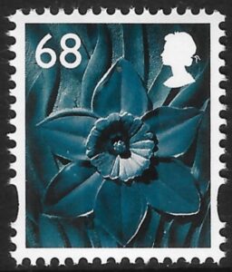 W123  68p  2B  daffodil  Cartor  U/M (MNH)