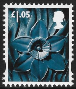 W128   £1.05  2B  daffodil  Cartor  U/M (MNH)
