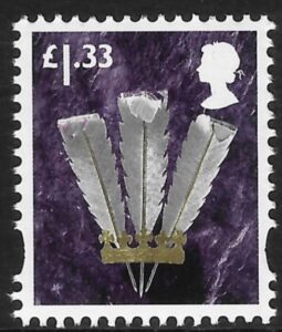 W135   £1.33  2B  feathers  Cartor  U/M (MNH)