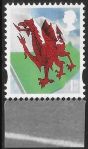 W148 1st 2B Flag/Dragon DY7 (gravure) Walsall U/M (MNH)