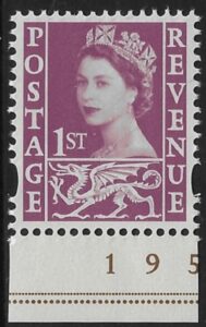 W146  1st claret  (photo M.S.)  DLR  U/M (MNH)
