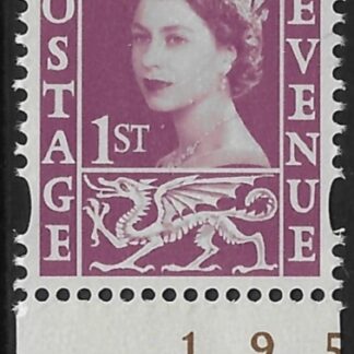 W146  1st claret  (photo M.S.)  DLR  U/M (MNH)
