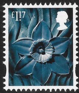 W151 £1.17 daffodil (revised typeface) ISP U/M (MNH)