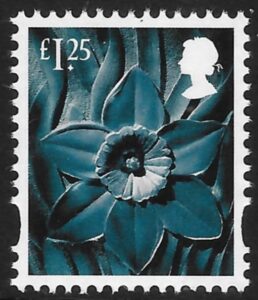 W152 £1.25 daffodil (revised typeface) ISP U/M (MNH)